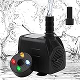 Desmontable y lavable: la bomba de agua es fácil de quitar para limpiar. No necesita herramientas para desmontarlo y es muy fácil de limpiar.
