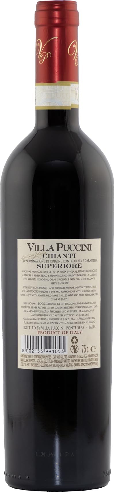 Chianti Superiore DOCG "Villa Puccini" Toskana Rotwein trocken (6 x 0.75l)