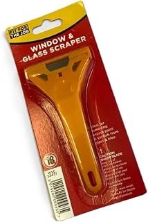 Fit For The Job Window Scraper Glass Scraper Paint Scraper for Quick and Easy Removal of Paint, Adhesive, Stickers and More from Glass, UPVC, Wood and Metal Surfaces, Sticker Remover Razor Scraper