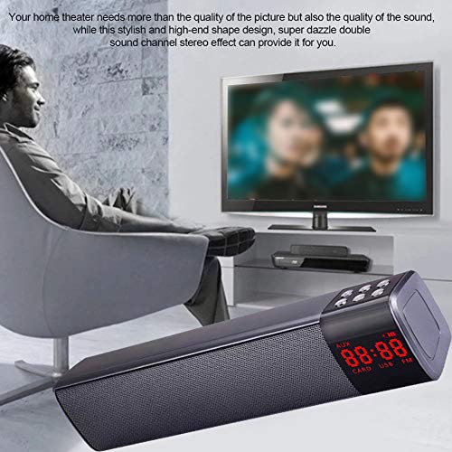 heaven2017 3D Surround Sound Bar Subwoofer Sem Fio Bluetooth Speaker TF USB com Rádio FM para Áudio