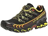 La Sportiva Men's Ultra Raptor Trail Running Shoe,Black/Yellow,42 EU/9 M US