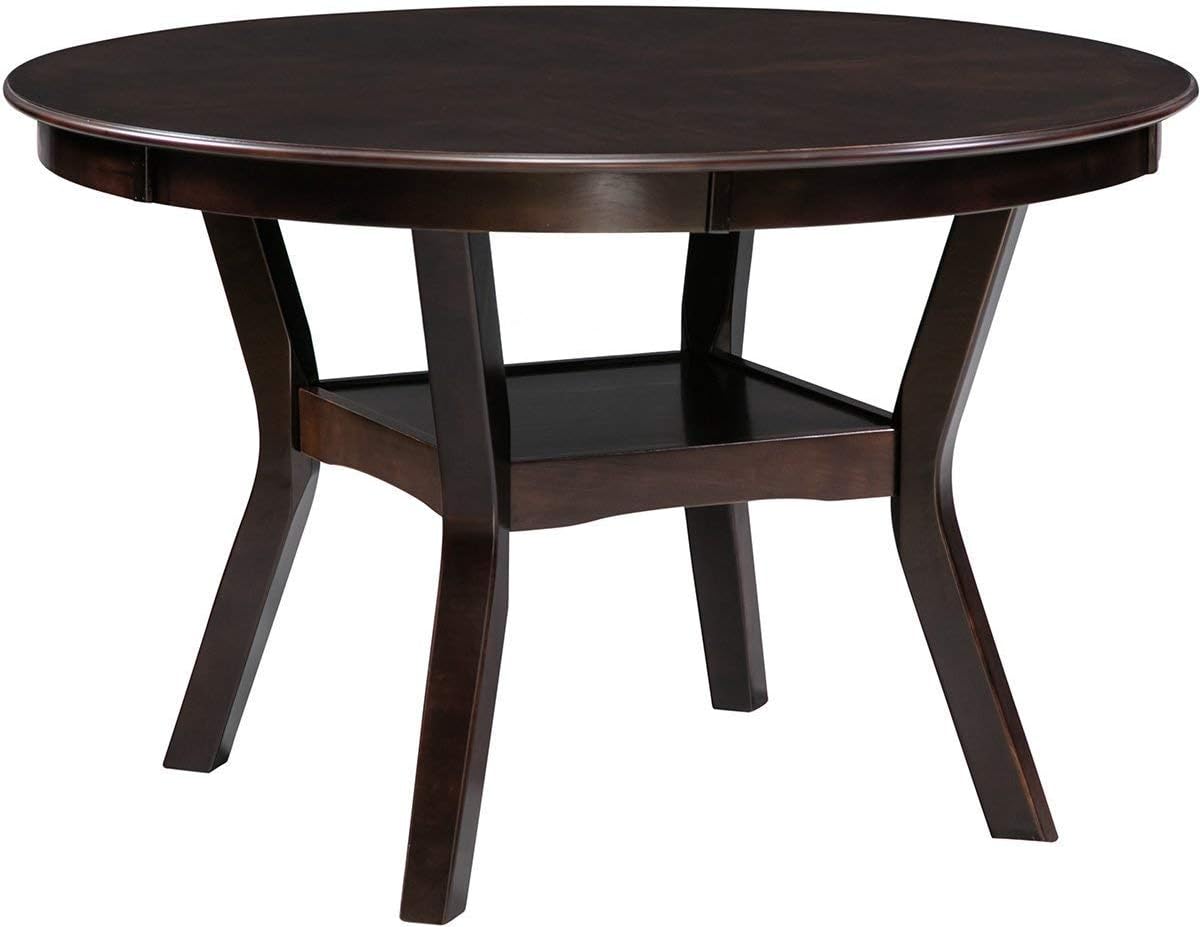LZ LEISURE ZONE Dining Table, Dining Room Furniture, Espresso,48-Inch (Espresso)