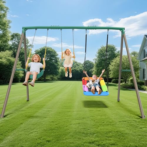 Hapfan 7.3ft Tall Heavy Duty Swing...