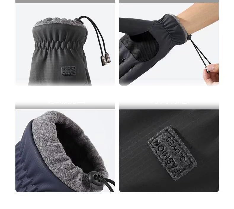 Image of Utaly Women and MenWinter Waterproof-Ski Snow Warm-Gloves - Waterproof Gloves for Cold Weather for Running Driving Cycling