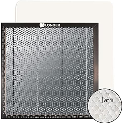 Longer Honeycomb Laser Bed, 400 x 400 mm Working Table with Aluminum Panel