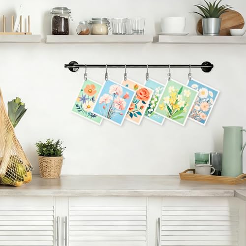 Image of 6 Pack Swedish Dishcloths for Kitchen, Reusable Absorbent Cleaning Cloths, Washable Quick-Drying Compostable Cleaning Rags for Home Housewarming Counter Wipes