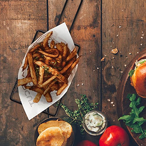 Cabilock Cesta para Freidora de Malla de Alambre con Mango para Papas Fritas, Snacks y Comida Frita, Cesta de Alimentación de Grado Alimenticio, Drenaje de Aceite, para Hogar y Restaurantes miniatura 2