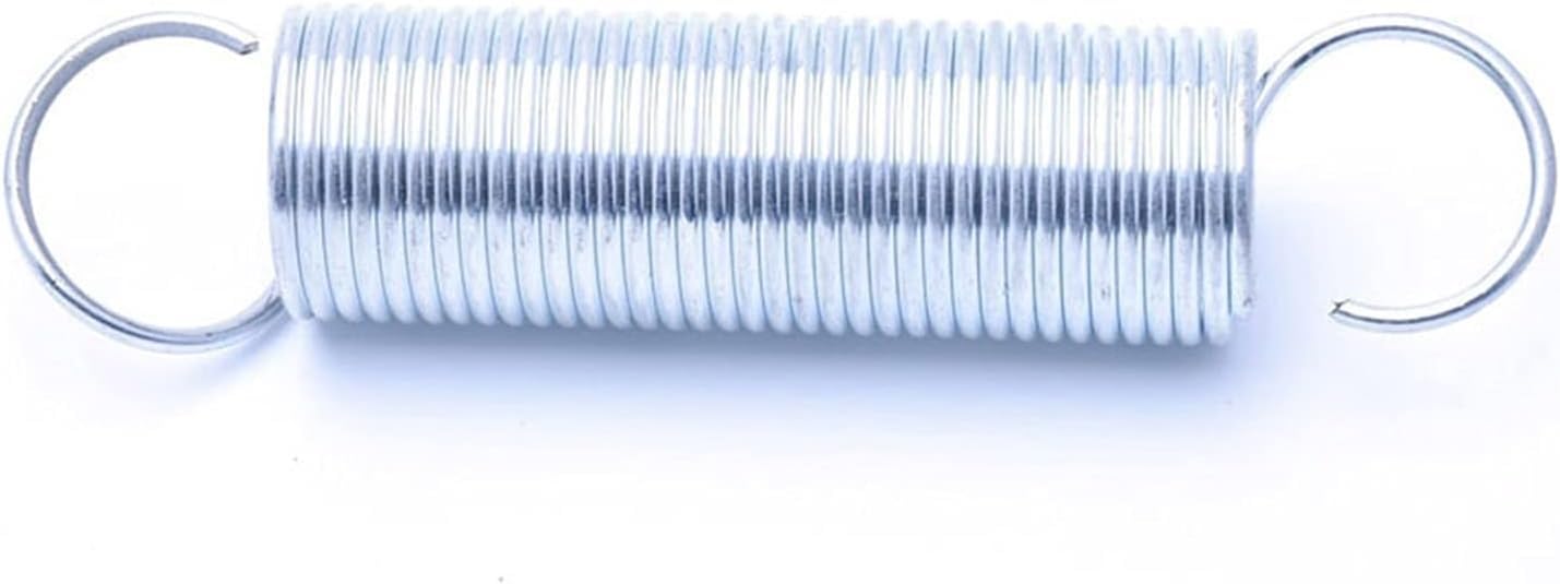 XiGugBo Hardware Tensile Spring Tension Extension Spring Galvanized Open Hook Spring Wire Diameter 2.0mm Outer Diameter 18mm-22mm Length 60mm-100mm for Hardware Tools