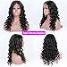 premier 360 Lace Front Wigs Human Hair Pre Plucked Bouncy Body Wave Lace Frontal Wigs for Black Women, Brazilian Remy Human Hair 360 Lace Wigs with Baby Hair 150% Density 16 Inches Natural Color