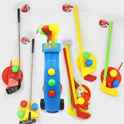 TOYANDONA Conjunto de taco de golfe infantil carrinho de golfe, 1 buraco de prática, 1 camiseta de g