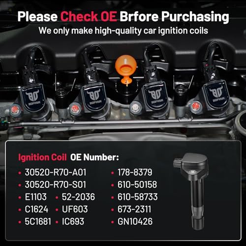 Image of BDFHYK Ignition Coils Pack UF603 UF624 for Honda Accord 2008-2012