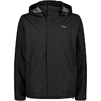 CMP - Giacca Uomo con Cappuccio con Bottoni a Pressione, Nero