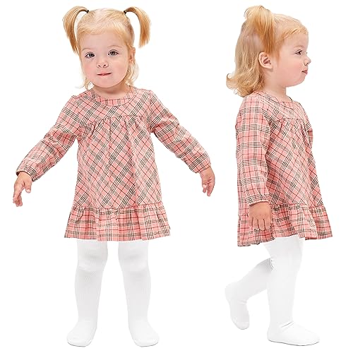Image of Stelle Toddler Girls Tights Baby Cable Knit Stockings Thick Cotton Legging