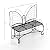 WZONICE98 Butterfly Cast Iron Garden Bench, Outdoor Patio Bench for 2 Persons, Metal Park Bench for Yard, Garden, Entryway, Weather Resistance, Easy Assembly & Mobility Black