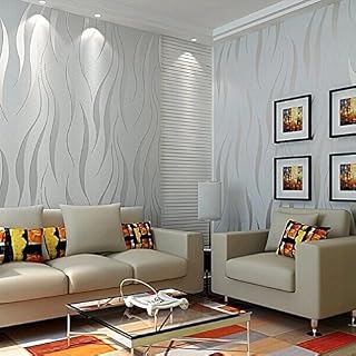Modern Non-Woven 3D Wallpapers, Pattern Environmental Protection Wallpaper for Bedroom, Living Room, Kitchen