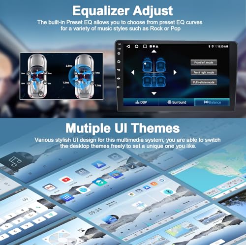 CAMECHO 2G+64G Android 13 Car Stereo for VW Polo Caddy Tiguan Transporter T5 Golf 5 6 Skoda Octavia Seat with Wireless Carplay Android Auto, 7" Touch Screen Bluetooth Car Radio with GPS WiFi FM USB - Image 6