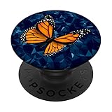 Beau design papillon monarch orange PopSockets PopGrip Interchangeable