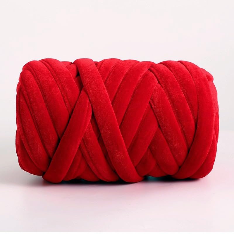 Chunky Chenille Yarn, Włóczka Jumbo Arm Knitting Yarn 1kg Multicolor(14)