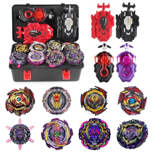 Netoke 8 in 1 Gyros Set, 4D Kampfkreisel Kreisel Battle mit Launcher Gyros,...