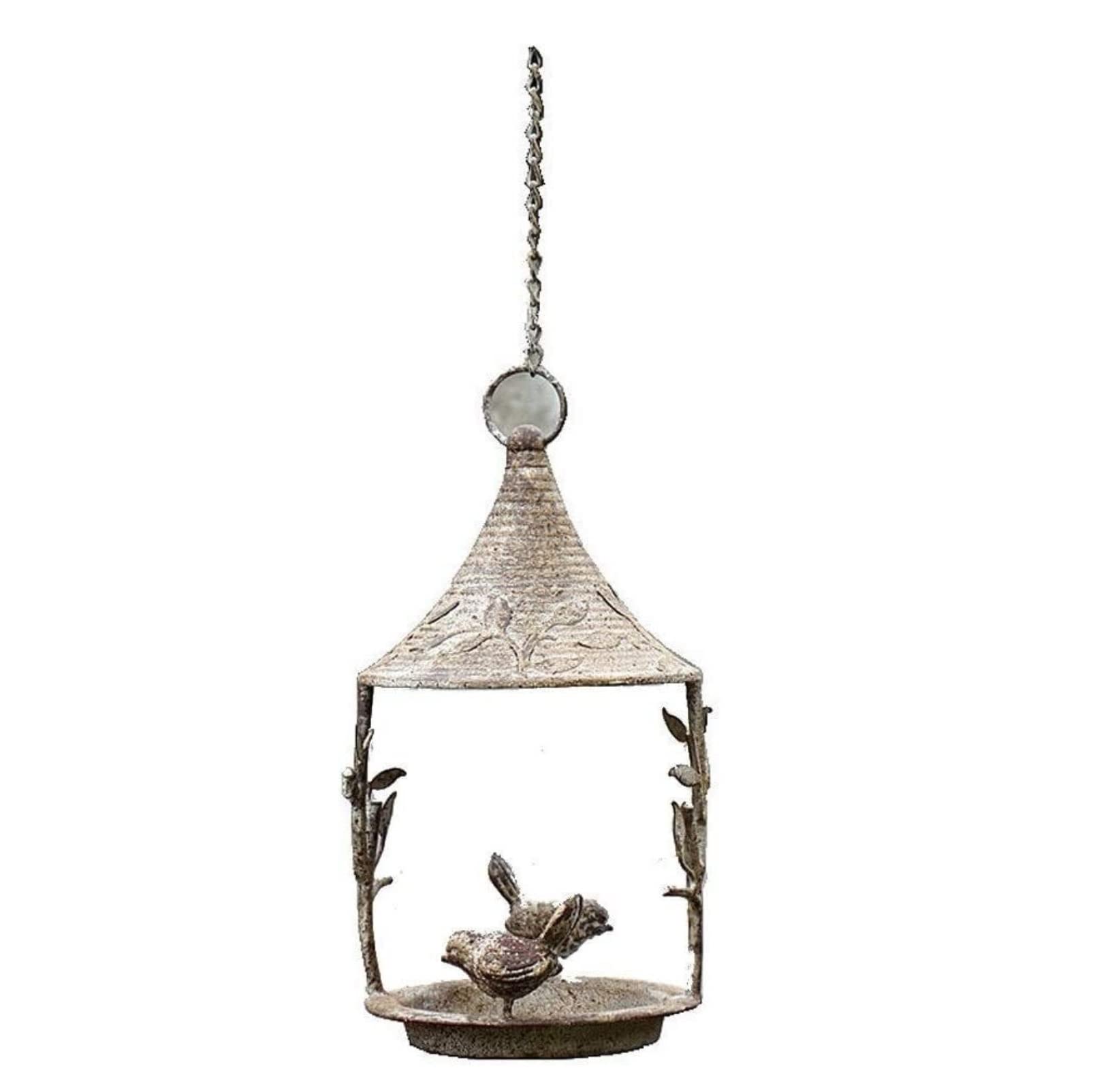 Karmnik dla Dzikich Ptaków Bird Feeder Dziki Karmnik Dla Ptaków Metalowy Wiszący Ogrodowych Dekoracji Zewnętrznych Wróbli