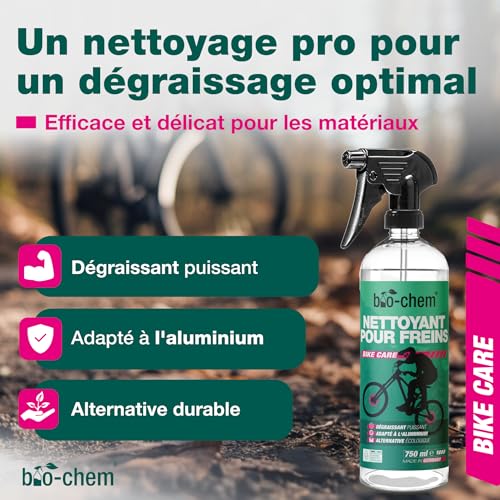Bio-Chem - Nettoyant pour freins 5L + pulvérisateur à air comprimé - Entretien vélo, VTT, e-bike, moto, voiture - Nettoy