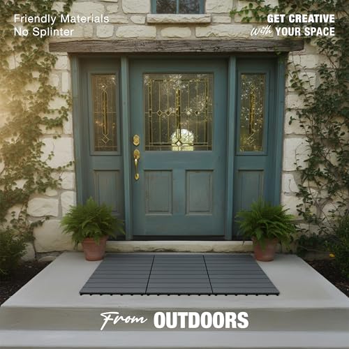 Image of Decking Tiles - Mother (Gray - Striped)
