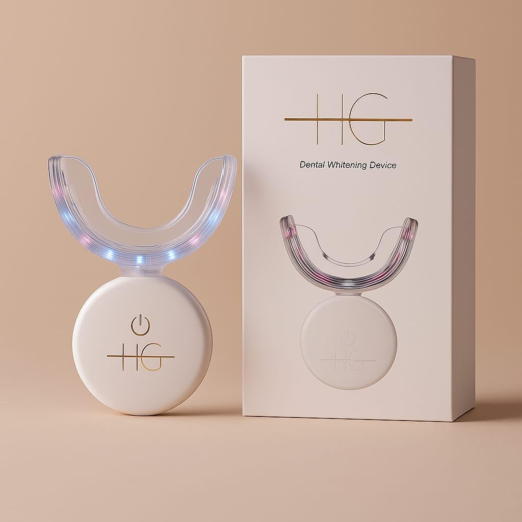 Set Sbiancante per Denti per la Casa: Sicuro per lo Smalto, Rimuove le Macchie di Caffè e Tè, Sorriso Bianco Brillante in Pochi Minuti, Compatto e Facile da Usare