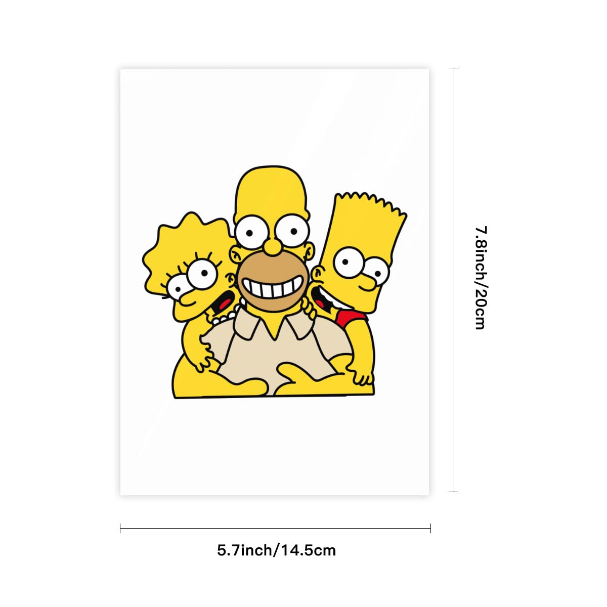 Amazon.co.jp: クリスタルステッカー ザ・シンプソンズ ステッカー