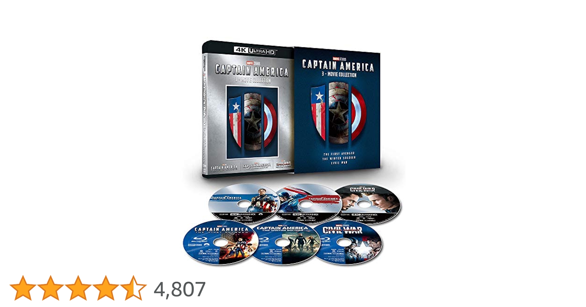 キャプテン・アメリカ:4K UHD 3ムービー・コレクション〈数量限定・6枚組〉 キャプテン・アメリカ 4K UHD 3ムービー・コレクション〈数量