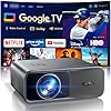 Proiettore 4K【Google TV/Assistente Vocale】Compatibile con Netflix, 38000 Lumens Auto Focus/Keystone Wimius Proiettore 4K Smart TV per Casa, WiFi Bluetooth Videoproiettore Home Cinema/Esterno