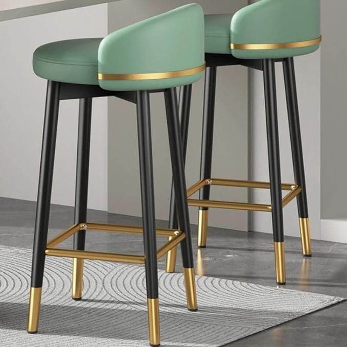 cool berry Dining Room bar stool Modern Minimalist Chairs Solid High Foot Bar Stool Rotating Design Waiting Chairs Thick Cushion Counter Stools many Styles green