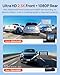 70mai Dash Cam Front and Rear - 2.5K+1080P Dual Dash Camera with HDR, Super Night Vision, F1.55 Aperture, 24H Parking Mode, Built-in Wi-Fi & GPS, G-Sensor, Loop Recording, 64GB Card Included (A410)