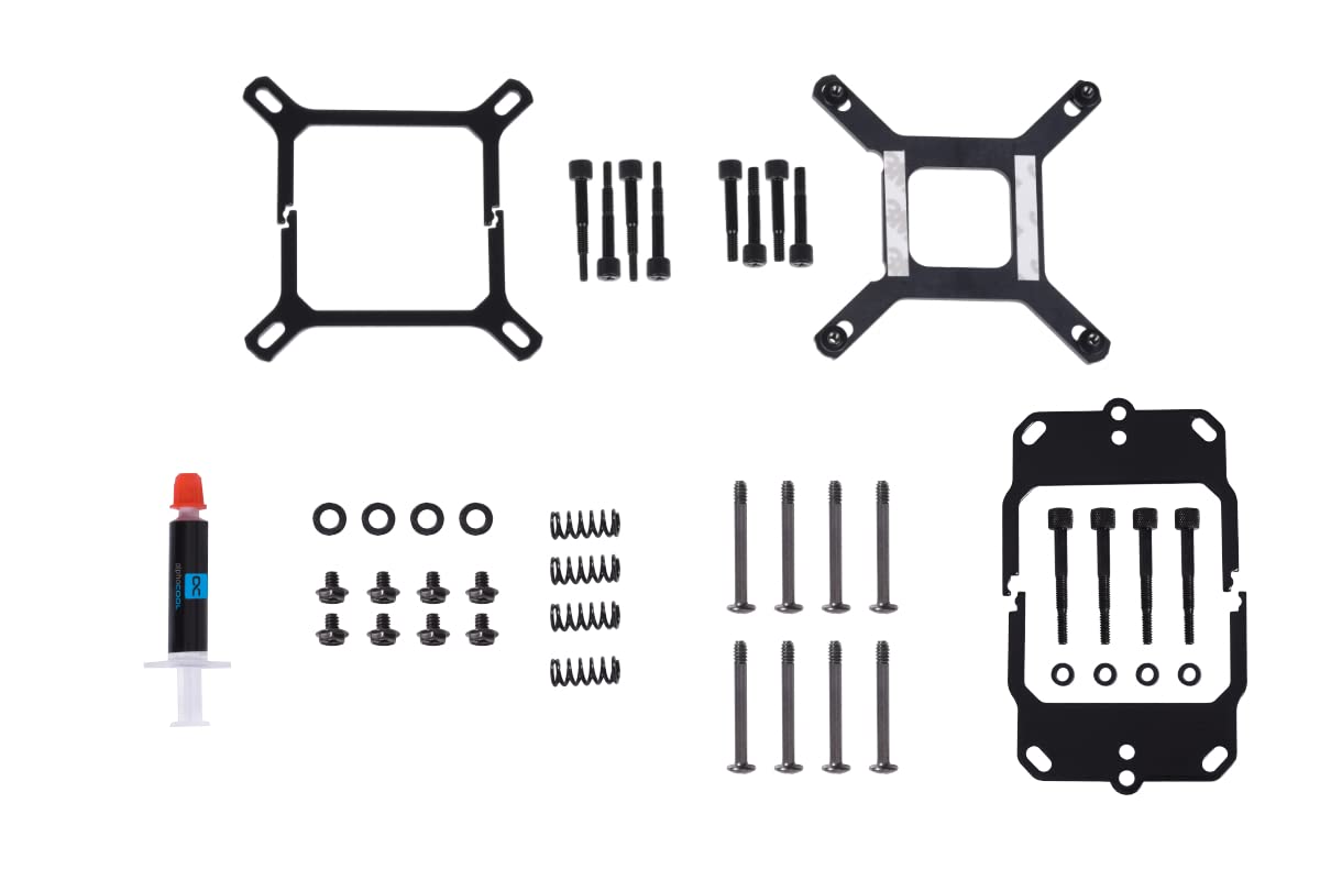 Alphacool 13051 Core Ocean T38 AIO 240mm Multi-kompatibler All-in-One CPU AIO Wasserkühler, kompatibel mit Intel & AMD PWM-gesteuerte Pumpe, 200-1700 RPM
