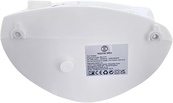 REQUISITE NEEDS Electric Fan Heater Powerful 2KW with 2 Heat settings & Cool Function Upright Electric Quiet Space Heater for Home with Variable Thermostat | Low Energy Usage |Perfect Room Heater
