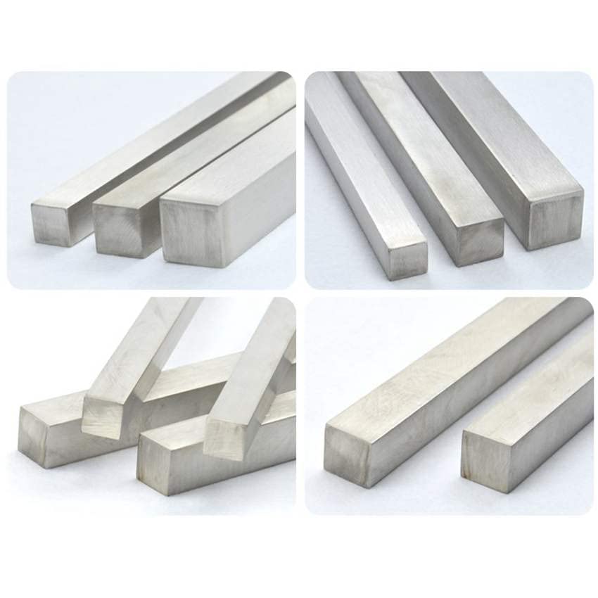Barra in acciaio inox, tondino in acciaio inox Barra quadrata in acciaio inossidabile 304 3MM 4MM 5MM 6MM 7MM 8MM 10MM 12MM 14MM 16MM 18MM Lunghezza 100mm(12mm X 12mm 100mm)