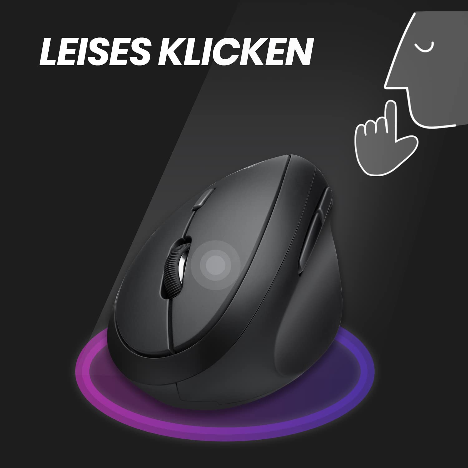 Perixx PERIDUO-606A, bezprzewodowa kompaktowa ergonomiczna klawiatura 3 w 1 z pionową myszą i numerycznym panelem klawiaturowym – regulowana podpórka pod nadgarstki – uchylne koło – płaskie przyciski