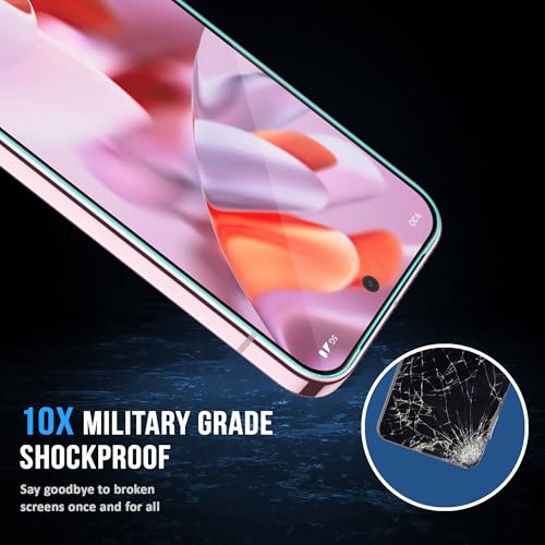Image of FIRST MART Military-Grade Gorilla Tempered Glass Screen Protector Compatible For Google Pixel 9 Pro XL (6.8 Inch) With Easy Installation Kit| Edge To Edge Coverage |Black