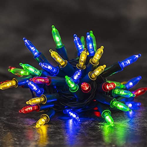 Dazzle Bright Battery Operated Christmas Lights, 2 Pack 16 Feet 50 Led Clear Mini String Lights Waterproof With 8 Modes For Xmas Indoor Outdoor Yard Holiday Wedding Decorations (Multi Color) #TOP4