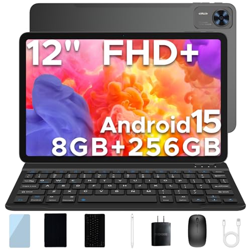 Amazon.co.jp: 【Android 15 タブレット 2025 初登場 +付属キーボード