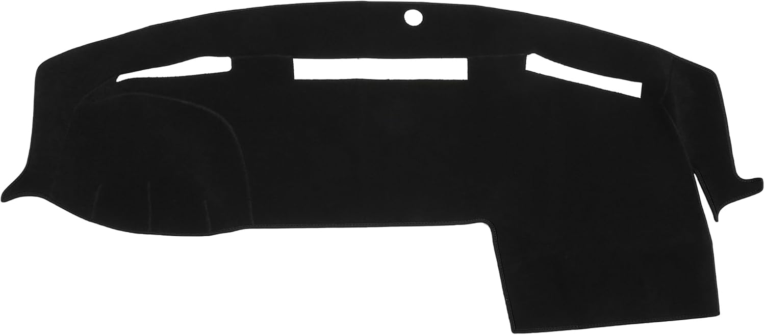 Car Dashboard Cover Compatible for Dodge for Ram 2010-2018, Protective Polyester Red Center Console Interior Trim Dash Cover Mat Pad