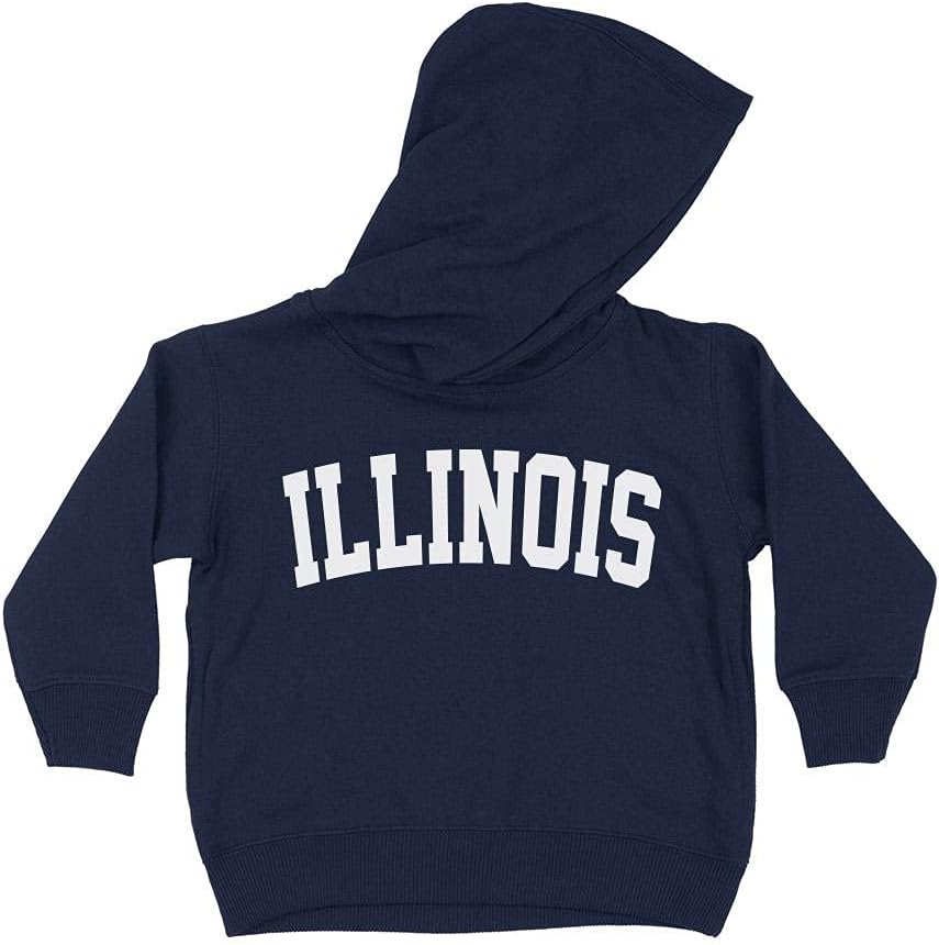 Illinois College Style Kids Hoodie Sweatshirt Toddler