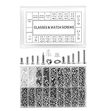 Winzige Brillen-schrauben, 1000 Stück Brillen--Werkzeug-Sets für Uhren, Sonnenbrillen, Brillen