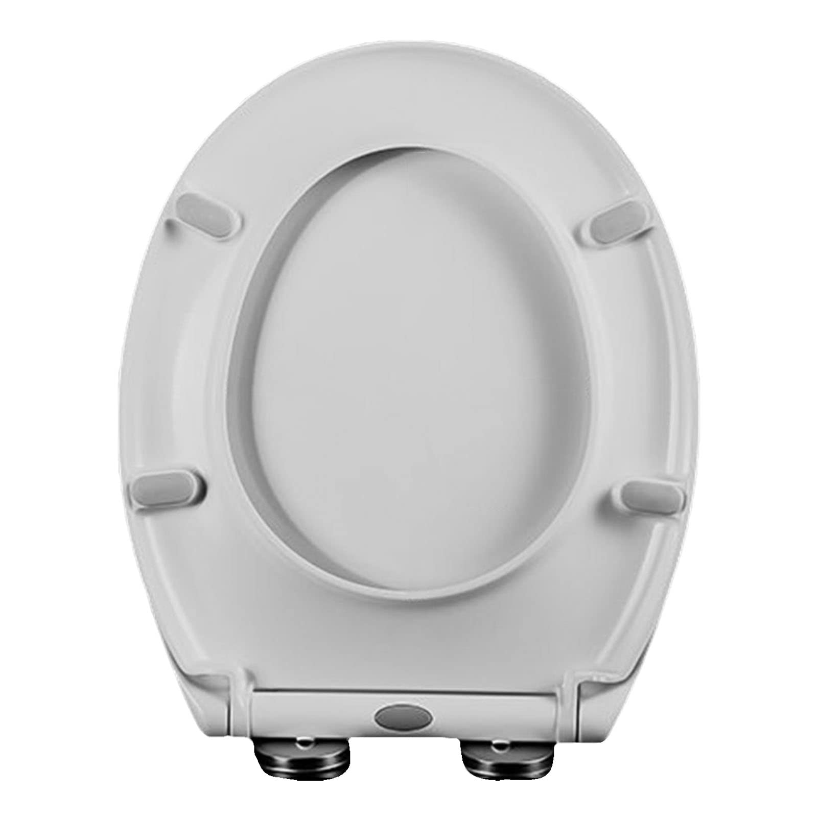 Dxpsxjl One Color Slim Elongated Toilet Seat, Adjustable, Lightweight, Durable, Portable, User-Friendly, Compact, White, Slow, Close, Never, Loosen