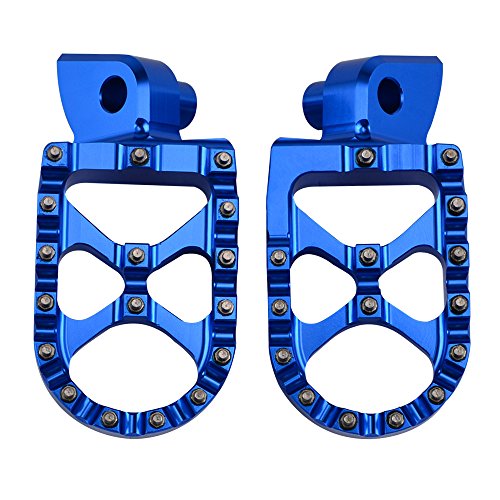 Nicecnc Blue 57Mm Wide Foot Pegs Footrest Footpegs Race Compatible With Yamaha Yz250F 2001-23,Yz450F 2003-23,Yz125X 2017-23,Yz250X 2016-23,Yz250Fx 2015-23,Yz450Fx 2016-23,Wr250F 2001-23,Wr450F 2003-23 #TOP6