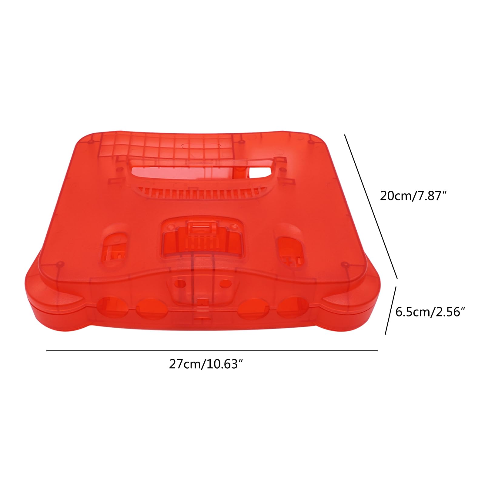 Ersatzgehäuse für Videospielkonsole, N64, durchscheinend, mit Knopftreiber, Spielzubehör, Spielzubehör für Erwachsene, Kinder, Gamer Teile