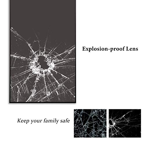 Conguiliao Full Length Mirror, 65" × 24" Standing Body Mirror, Large Floor Mirror, Full Standing Mirror, Standing Hanging Or Leaning, Wall-Mounted Mirror Dressing Mirror, Aluminum Alloy Frame, Black #TOP5