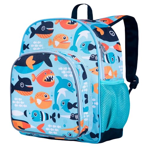 Wildkin 12-inch Kids Backpack – Padded, Adjustable, Ideal for Daycare & Travel - Big Fish