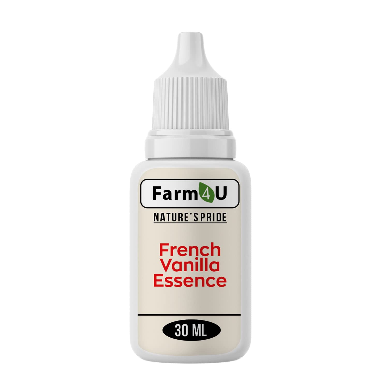 FARM4U French Vanilla Flavour Baking Essence for Cake, Ice-Cream, Chocolates, Milkshakes- 30ML ( Use 2-3 Drops Essence for 250 Grm Cake)