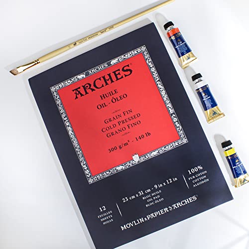 Arches Oil Painting Pad 9"X12", 12 Count #TOP1