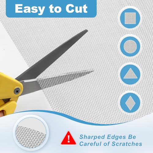 Ekrnlyi ETK-ME-06 6 Pack 12×8 Inch Wire Mesh Screen, 20 Mesh 304 Stainless Steel Mesh, Sturdy And Easy To Cut Metal Mesh Screen thumb #2